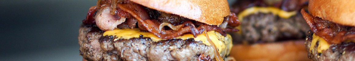 Eating Burger Pub Food at Mike's Court restaurant in Altoona, PA.